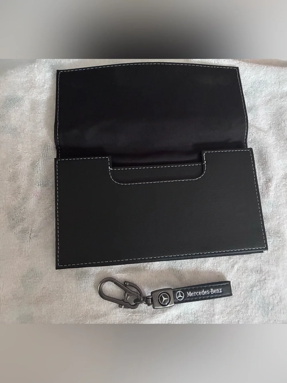 ✨ Mercedes-Benz Keychain + Document Holder | Dealership Style 🖤🚘